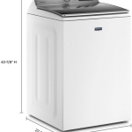  - 5.2 Cu. Ft. High Efficiency Smart Top Load Washer with Extra Power Button - White