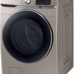 - 4.5 Cu. Ft. High Efficiency Stackable Smart Front Load Washer with Steam and Super Speed - Champagne
