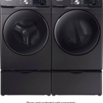  - 4.5 Cu. Ft. 10-Cycle High-Efficiency Front-Loading Washer with Steam - Black Stainless Steel
