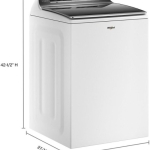 - 5.2-5.3 Cu. Ft. Smart Top Load Washer with 2 in 1 Removable Agitator - White