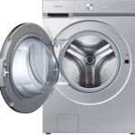 - Bespoke 5.3 cu. ft. Ultra Capacity Front Load Washer with Super Speed Wash and AI Smart Dial - Silver Steel