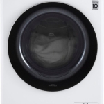 - 2.4 Cu. Ft. High-Efficiency Stackable Smart Front Load Washer with Steam and Built-In Intelligence - White