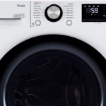 - 2.4 Cu. Ft. High-Efficiency Stackable Smart Front Load Washer with Steam and Built-In Intelligence - White