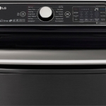 - 5.5 Cu. Ft. High-Efficiency Smart Top Load Washer with Steam and TurboWash3D Technology - Black Steel