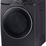 - 5.0 cu. ft. Extra-Large Capacity Smart Front Load Washer with Super Speed Wash - Brushed Black