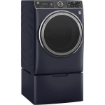  - 5.0 Cu Ft High-Efficiency Stackable Smart Front Load Washer w/UltraFresh Vent, Microban Antimicrobial & 1-Step Wash+Dry - Sapphire Blue