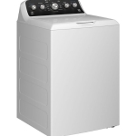 4.5 Cu. Ft. High-Efficiency Top Load Washer with Spanish Control Panel - White with Matte Black