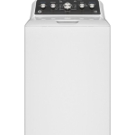 4.5 Cu. Ft. High-Efficiency Top Load Washer with Spanish Control Panel - White with Matte Black