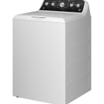 4.5 Cu. Ft. High-Efficiency Top Load Washer with Spanish Control Panel - White with Matte Black