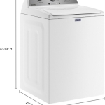 4.5 Cu. Ft. High Efficiency Top Load Washer with Deep Fill - White