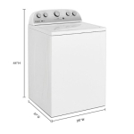 3.8 Cu. Ft. High Efficiency Top Load Washer with 2 in 1 Removable Agitator - White