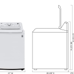 4.3 Cu. Ft. High-Efficiency Top Load Washer with TurboDrum Technology - White