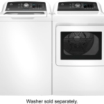 7.4 Cu. Ft. Front Load Electric Dryer with Sensor Dry - White with Matte Black