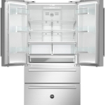 21 Cu. Ft. 2 Bottom-Freezer French Door Refrigerator with Automatic Ice Maker - Stainless Steel