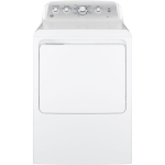 7.2 Cu. Ft. 4-Cycle Electric Dryer - White on White with Silver