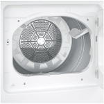 7.2 Cu. Ft. 4-Cycle Electric Dryer - White on White with Silver