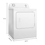 6.5 Cu. Ft. Gas Dryer with Automatic Dryness Control - White