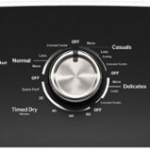 7.2 Cu. Ft. Electric Dryer with Long Venting up to 120 Ft. - White with Matte Black