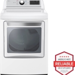 7.3 Cu. Ft. Smart Electric Dryer with EasyLoad Door - White