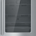 4.9 Cu. Ft. Built-In Under-Counter Glass Door Refrigerator with Masterpiece Series Handle, Right Hinged - Stainless Steel