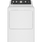 7.2 Cu. Ft. Electric Dryer with Spanish Control Panel - White with Matte Black