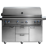 54” Freestanding Grill with 1 Trident Infrared Burner, 3 Ceramic Burners, Rotisserie - L54TRF