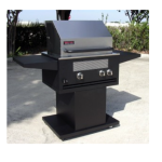 Infrared Grill on Pedestal w 1 Side Shelf