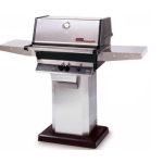 Propane Grill W/ Stainless Grids On Stainless Cart