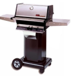 Propane Grill W/ Stainless Steel Grids On Black Cart