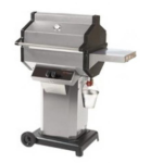 Stainless Steel Propane Grill On Stainless Cart