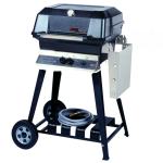 Grill on Portable Open Cart - Stainless or SearMagic Grids