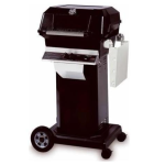 Natural Gas Grill W/ Stainless Grids On Black Cart