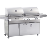  Charcoal/Gas Grill on Cart, Infrared Burner, Rotisserie